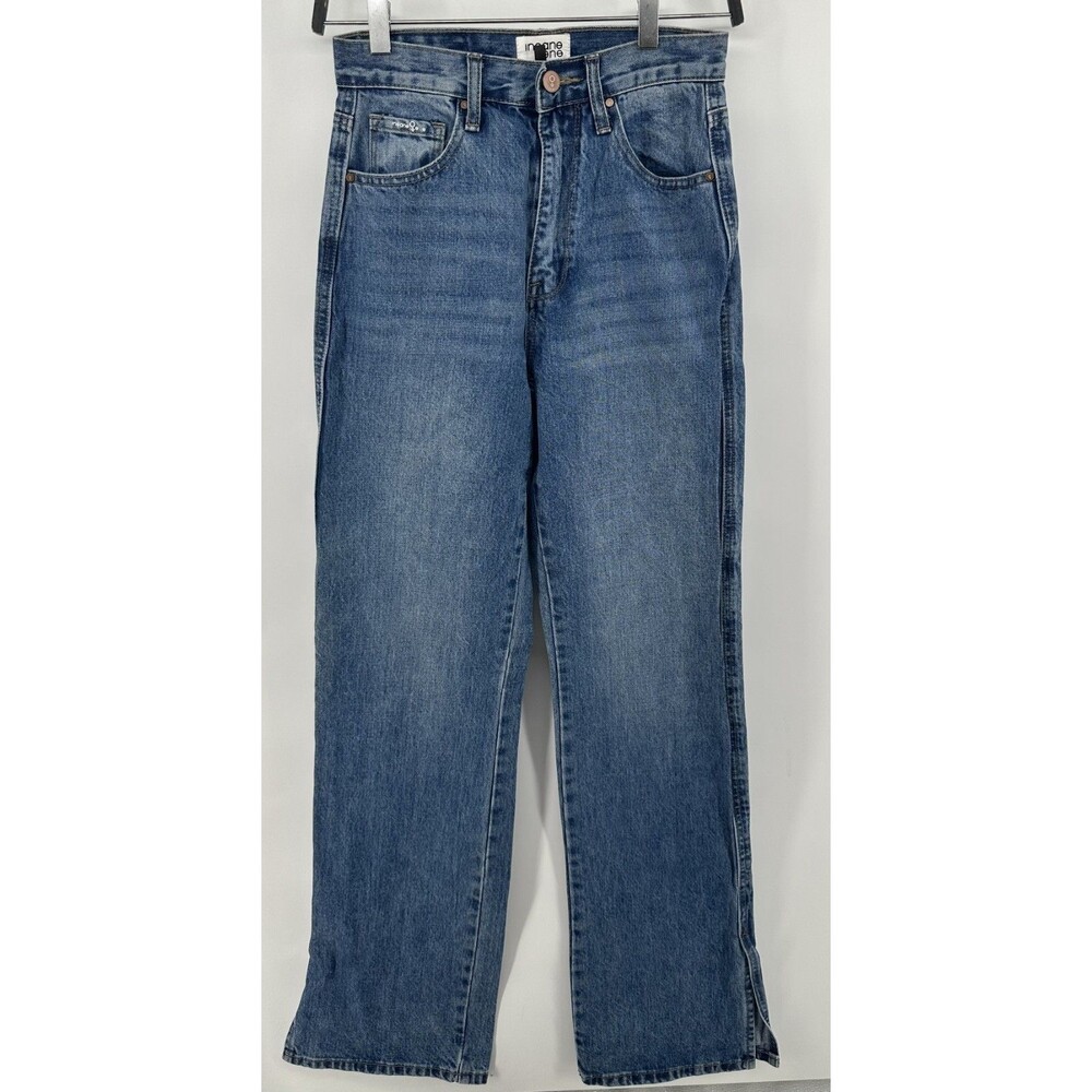 Insane Gene Womens Split Ankle Jeans Size 3 / 25 High Rise Medium Wash Denim #3